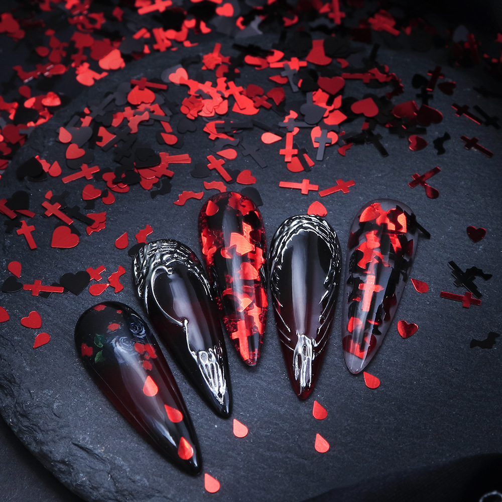 Halloween Nail Sequins 5g –Bat - Nail Art Vampire review and price