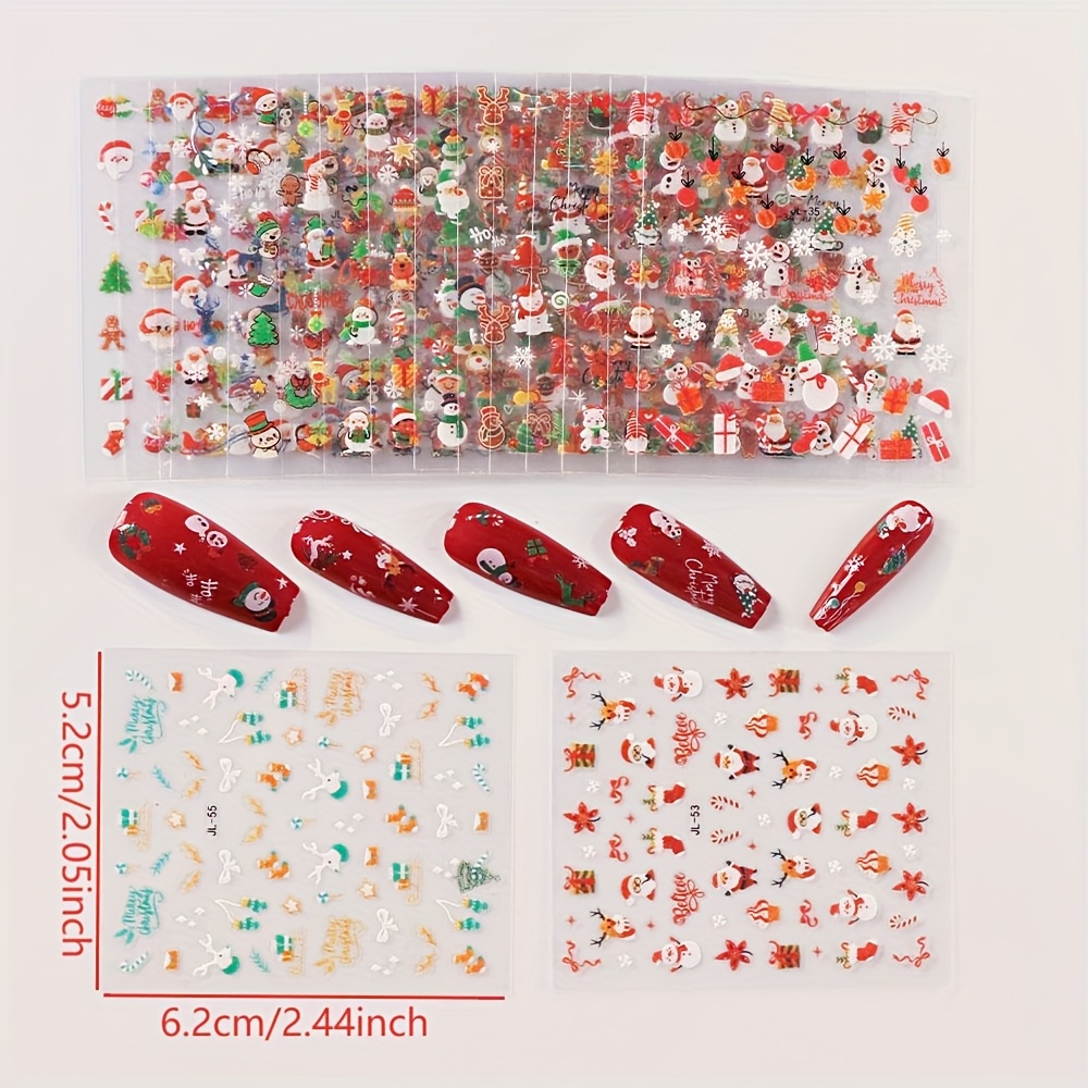 30 Christmas Nail Art Stickers - Nail Art Xmas Design review and price